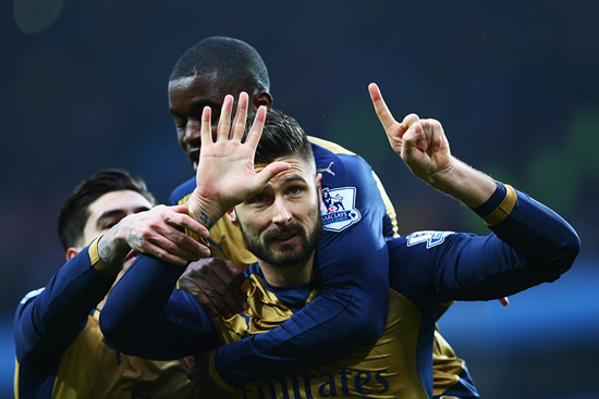 Aston Villa 0 - 2 Arsenal: Gunners fire title warning with win over Villa