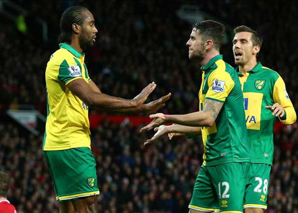 Manchester United 1-2 Norwich City: Jerome piles more misery on Van Gaal