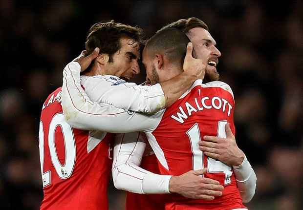 Arsenal 2-1 Manchester City: Walcott and Giroud see off Pellegrini’s men