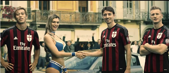 AC Milan stars join forces with a woman in a bikini to arrest a couple of robbers