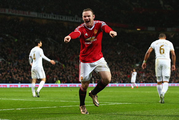 Manchester United 2 - 1 Swansea City: Manchester United's winless run ends thanks to Wayne Rooney goal