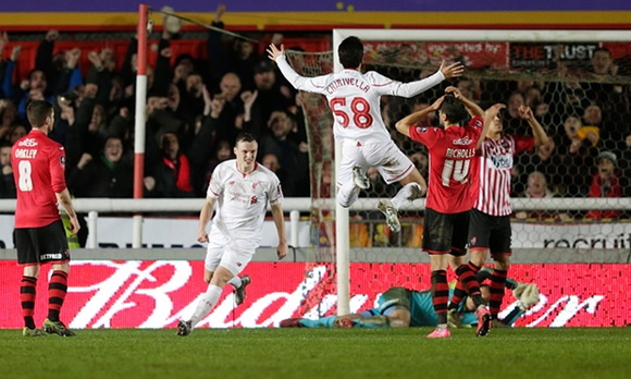 Exeter City 2 - 2 Liverpool: Jurgen Klopp's Liverpool youngsters survive scare to earn cup replay with Exeter