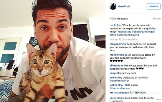 Alves's enigmatic reply to Barca