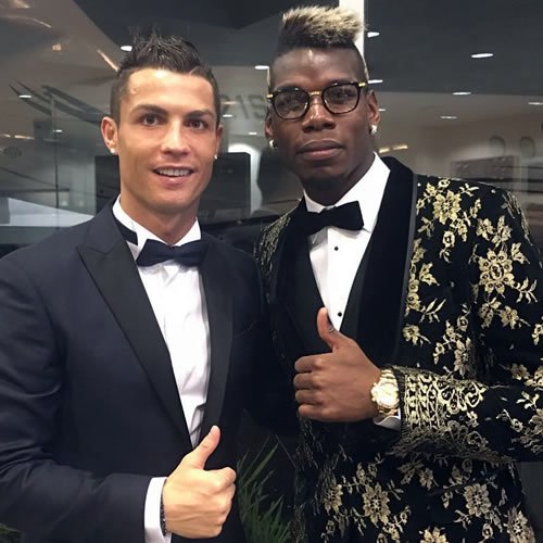 Cristiano Ronaldo all smiles with reported Man Utd target in Zurich