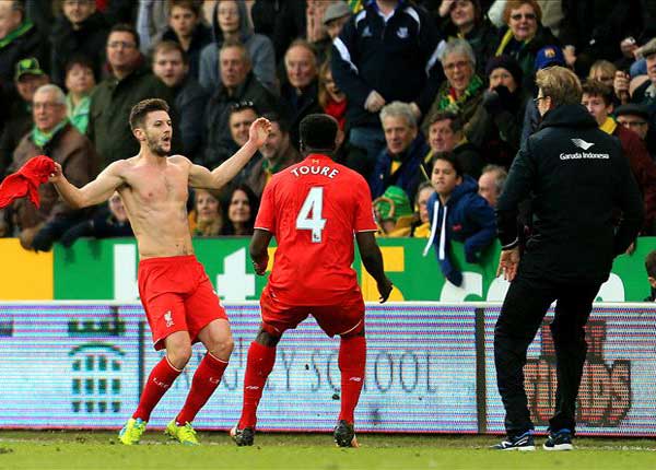 Norwich 4-5 Liverpool: Late Lallana strike snatches victory in thriller