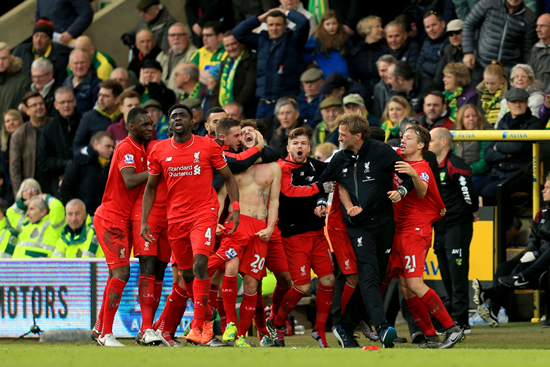 Norwich City 4 - 5 Liverpool: Adam Lallana nets dramatic winner for Liverpool in Carrow Road thriller