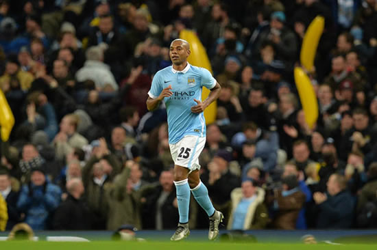 Man City 3 Everton 1 (Agg 4-3): Aguero header sends Pellegrini's men to Wembley