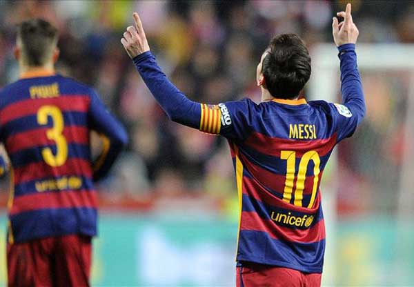 Sporting Gijon 1-3 Barcelona: Another milestone for Messi as Barca extend La Liga lead