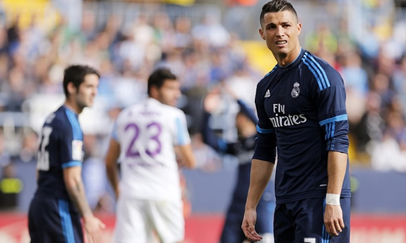 Malaga 1 - 1 Real Madrid: Penalty woe for Cristiano Ronaldo as Real Madrid draw
