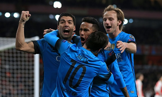 Arsenal 0 - 2 Barcelona: Messi magic puts Arsenal on the brink in the Champions League
