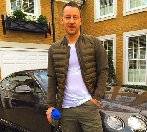 John Terry all smiles ahead of Chelsea training session