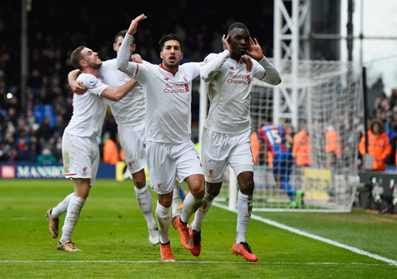 Crystal Palace 1 - 2 Liverpool: Late penalty secures win for Liverpool
