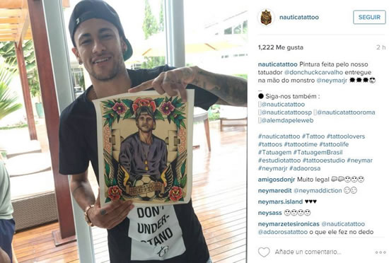 Neymar's new tattoo: 