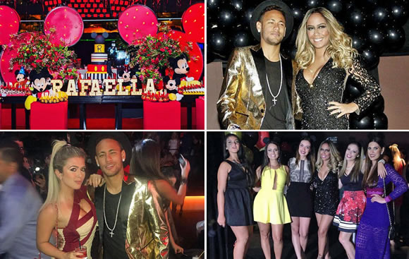 Check out Neymar's night out