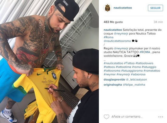 Neymar's new tattoo: 