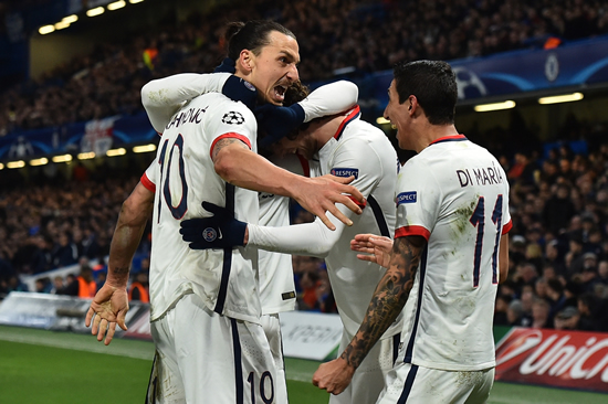 Chelsea FC 1 - 2 Paris Saint Germain: Zlatan Ibrahimovic ends Chelsea European hopes with Stamford Bridge strike