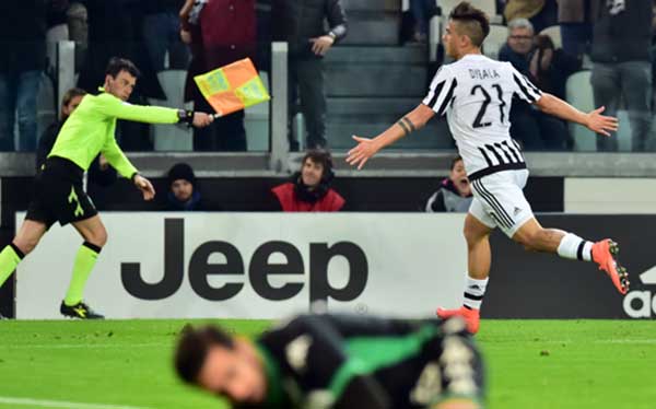 Juventus 1-0 Sassuolo: Dybala nets winner to extend Juve's lead
