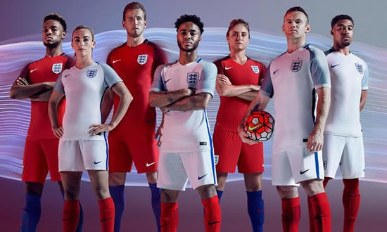 England unveil new Nike kit design for Euro 2016