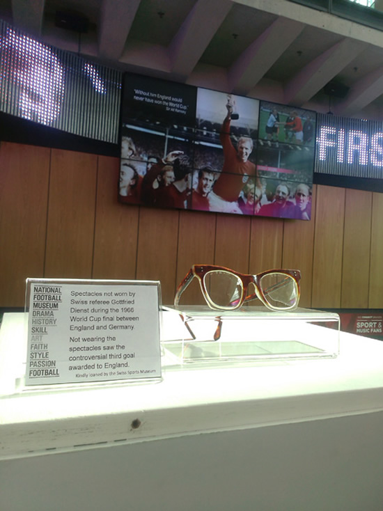 1966 World Cup final’s ref’s spectacles on exhibit at the National Football Musuem