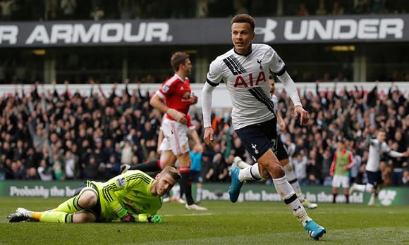 Tottenham Hotspur 3 - 0 Manchester United: Spurs do their bit in title race, as 3 goals in 6 minutes see off sorry Man Utd