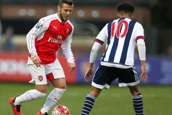 Jack Wilshere survives after another injury scare left him rolling in pain during Arsenal U21 game