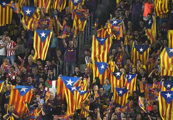 Barca fume at Catalan flag ban