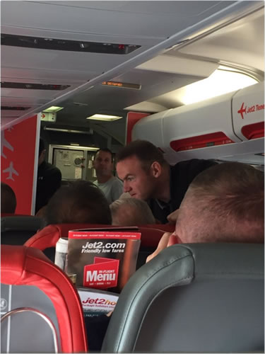 Wayne Rooney goes on holiday to Ibiza… on £60 budget airline