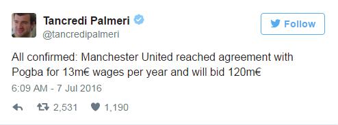 Man United reach £103m agreement to sign world superstar, says Tancredi Palmeri