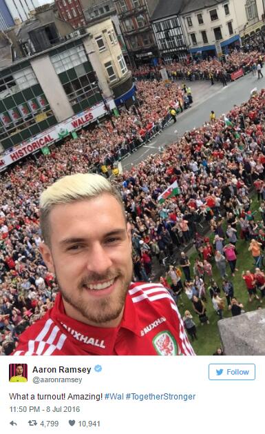HOME SWEET HOME Welsh soccer heroes touchdown to massive welcome on return to Cardiff