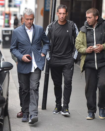 GENEROUS JOSE Manchester United boss Jose Mourinho gives homeless man £20 but can’t pull a smile for fan’s selfie
