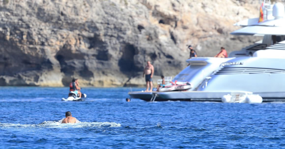 PORT STAR-A-BOARD Cristiano Ronaldo jets off to Ibiza with family to enjoy well-earned holiday from football after Euro 2016 heroics