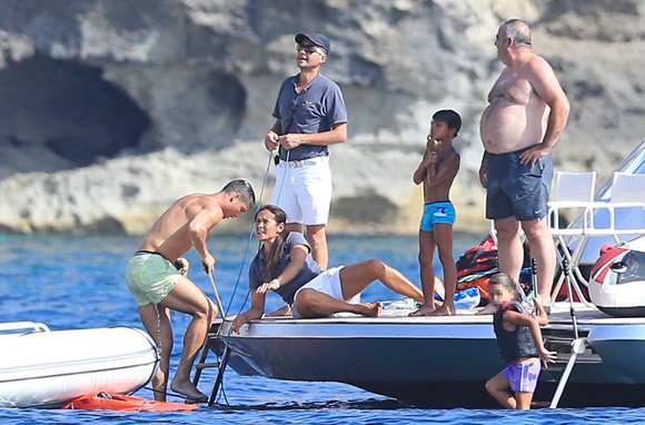 PORT STAR-A-BOARD Cristiano Ronaldo jets off to Ibiza with family to enjoy well-earned holiday from football after Euro 2016 heroics