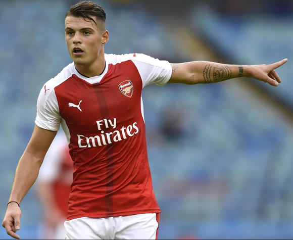 Arsenal teammates try to prank newboy Granit Xhaka – but he won't budge