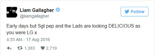 Liam Gallagher goes mad for Guardiola's City revolution