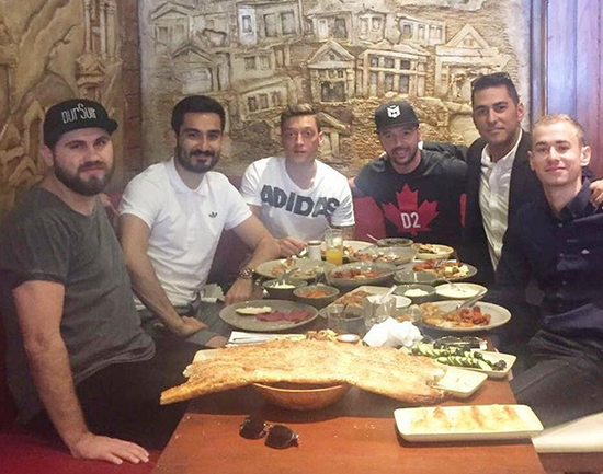 Arsenal star Mesut Ozil and Man City’s Ilkay Gundogan enjoy ‘afternoon excursion’