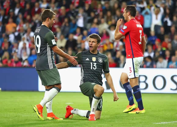 Norway 0 - 3 Germany: Thomas Muller scores twice as Germany ease to victory over Norway