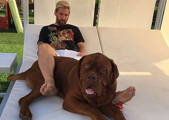 Messi shares photo with his dog