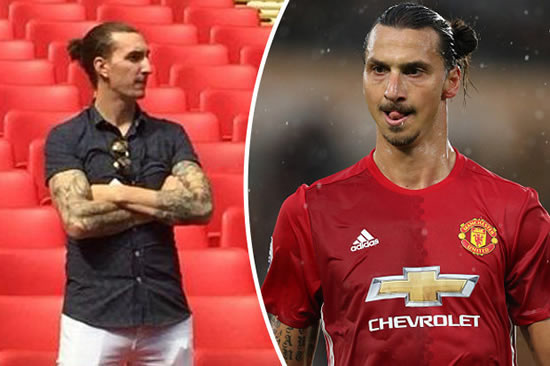 Zlat’s amazing! Zlatan Ibrahimović lookalike spotted in Man United crowd by Rio Ferdinand