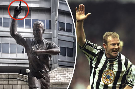 ‘You had one job’ Fans slam Newcastle for Alan Shearer's one-finger salute on new statue