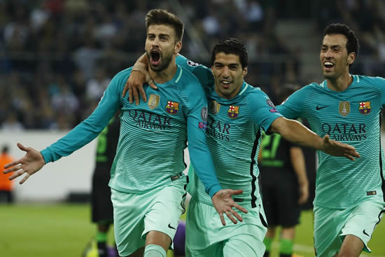 Monchengladbach 1 - 2 Barcelona: Barcelona come from behind to beat Borussia Monchengladbach