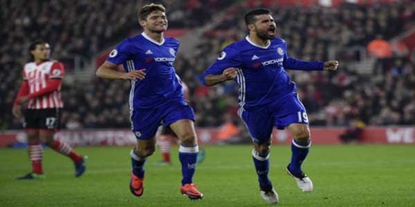 Southampton 0 Chelsea 2: Hazard and Costa keep Conte's side rolling
