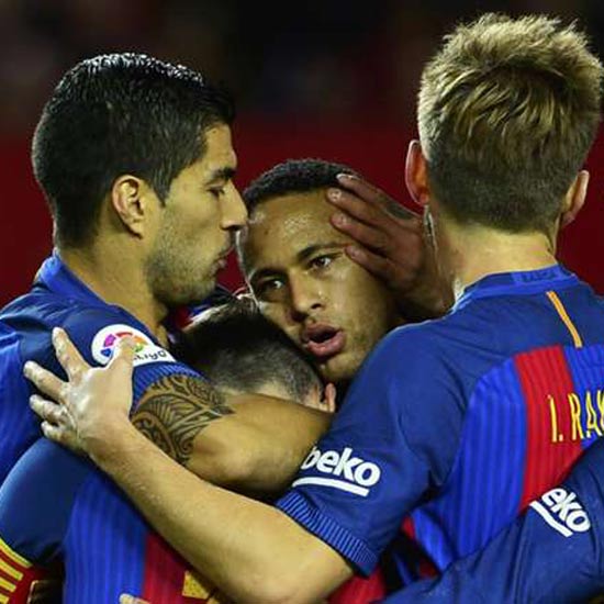 Sevilla 1-2 Barcelona: Messi & Suarez fire Catalan comeback