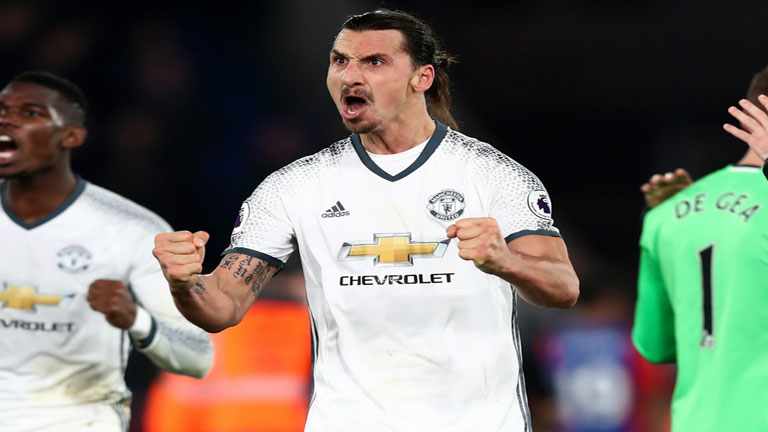 Crystal Palace 1-2 Manchester United: Ibrahimovic saves Mourinho's men