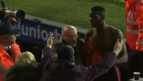 WATCH: Paul Pogba Gives His Shirt To Disabled Fan