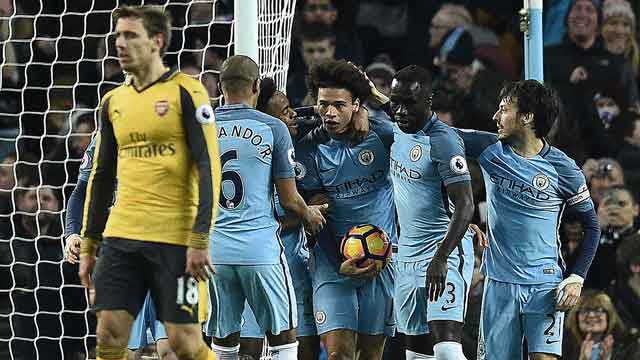 Manchester City 2-1 Arsenal: Guardiola's men come back to leapfrog Gunners