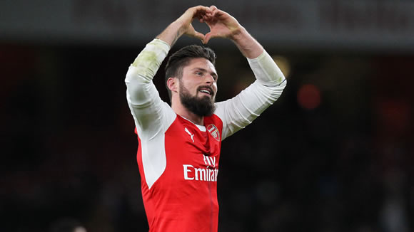 Olivier Giroud close to signing new contract at Arsenal