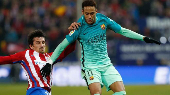 Neymar and Gabi will miss the return leg through suspension