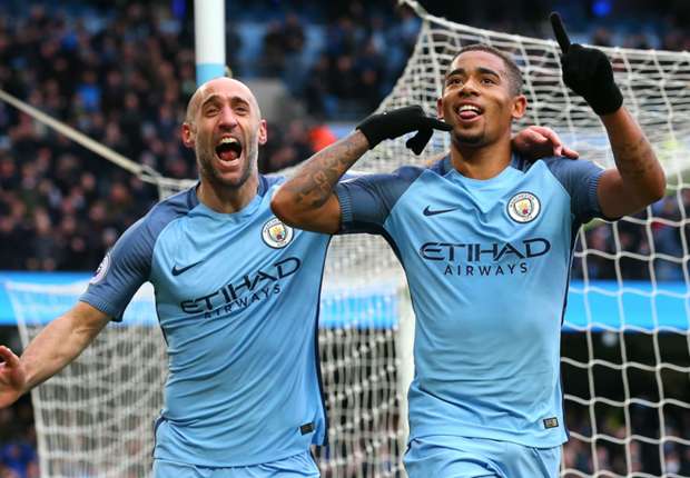 Manchester City 2-1 Swansea City: Jesus the saviour for Guardiola's side