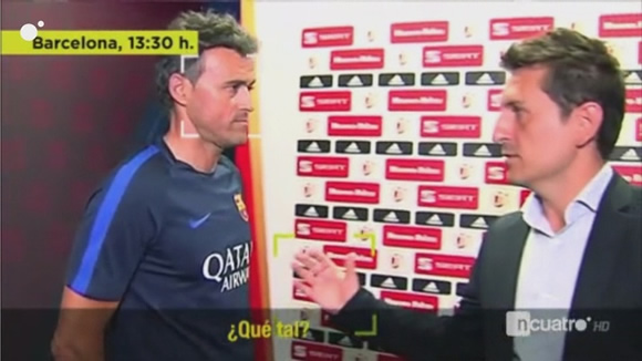 Luis Enrique's final ugly moment: Refused to shake hands with a Cuatro journalist