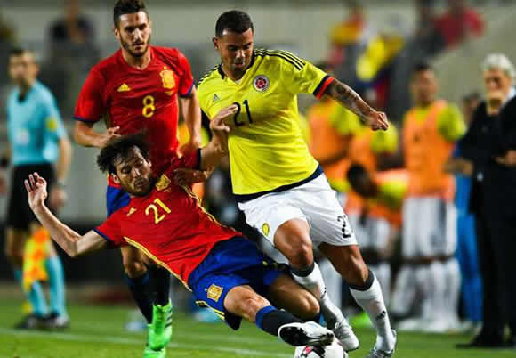 Spain 2 - 2 Colombia: Morata rescues draw after Falcao's record-breaking goal